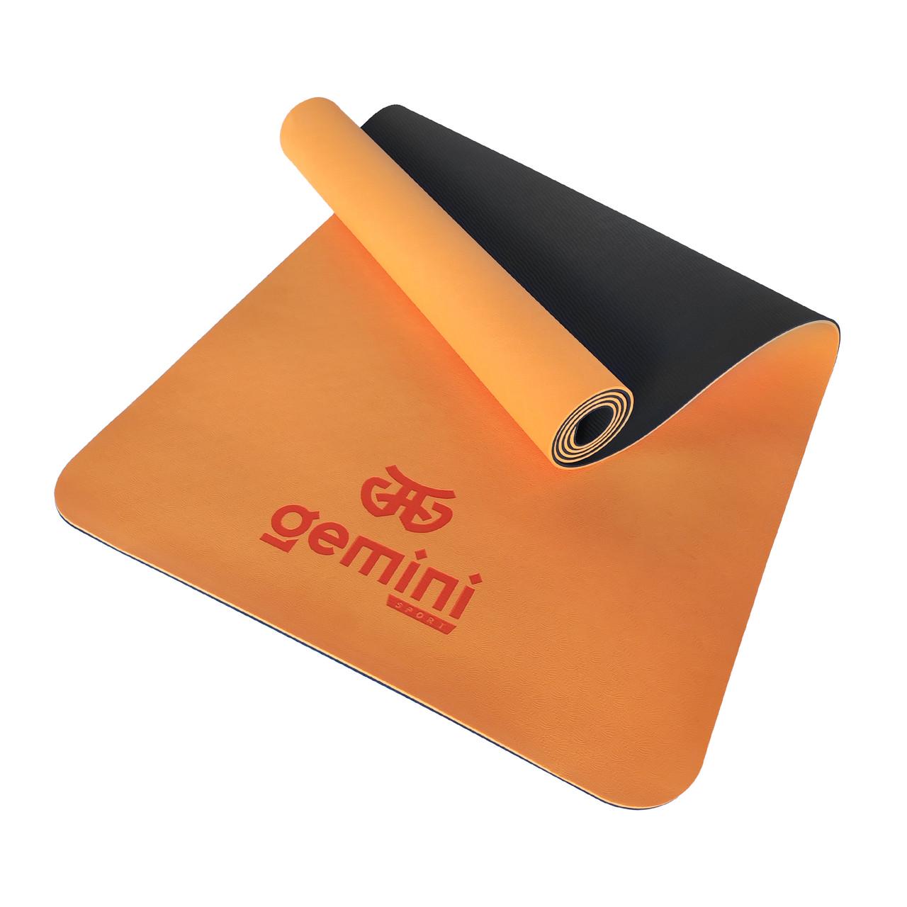 Коврик для фитнеса и йоги Gemini Pro GE-6ORB TPE/TC 6 мм (2012936393)