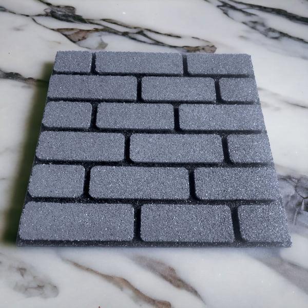 Фасад гумовий Цегла 500х500х20 мм Сірий (2562227274) - фото 2