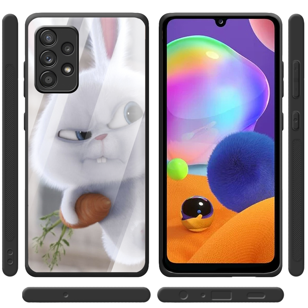 Чехол BoxFace Samsung A325 Galaxy A32 Rabbit Snowball Черный силикон со стеклом (42084-up1116-42234) - фото 2