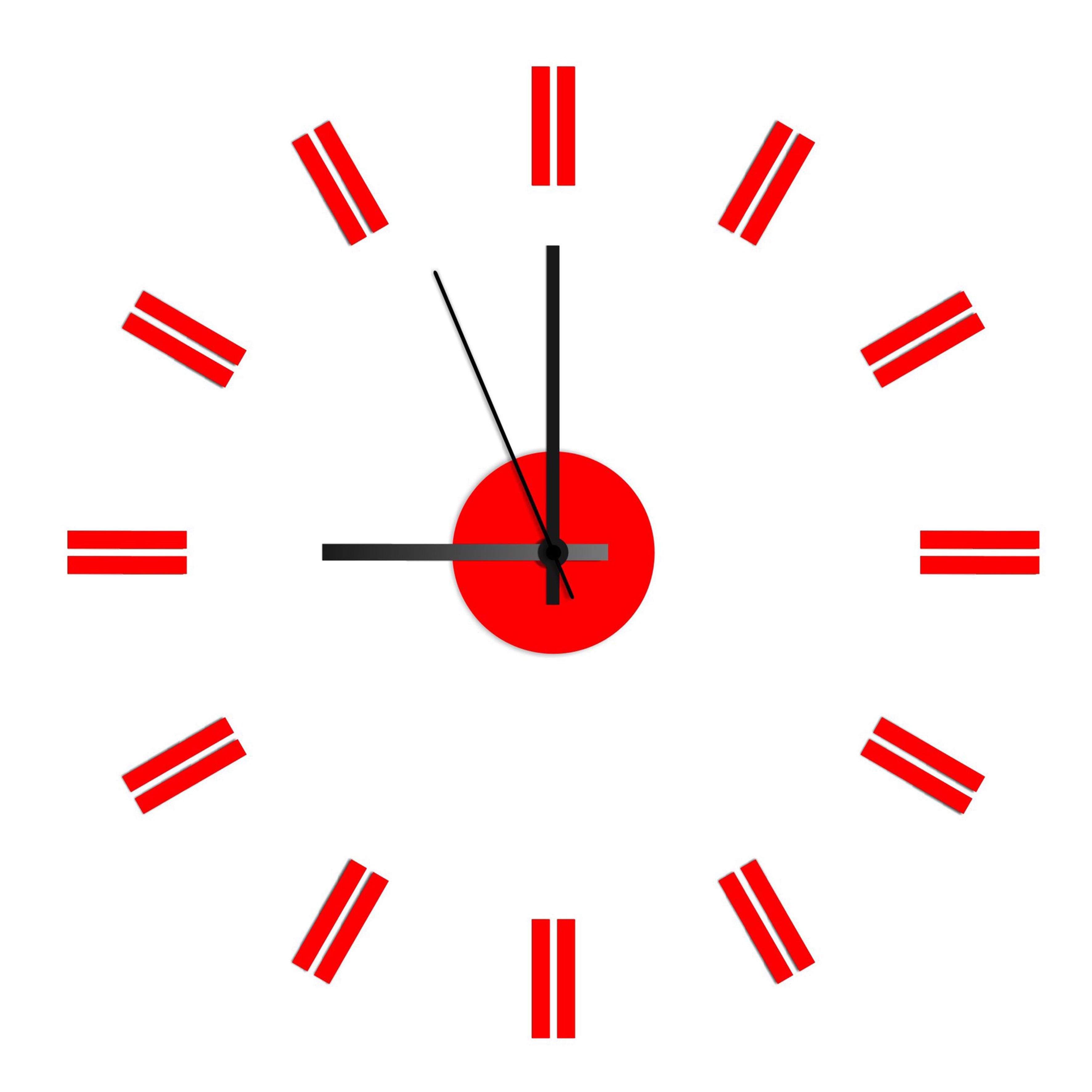 Часы настенные с зеркальным 3D-эффектом Dual стикеры 40х40 см (1013961)