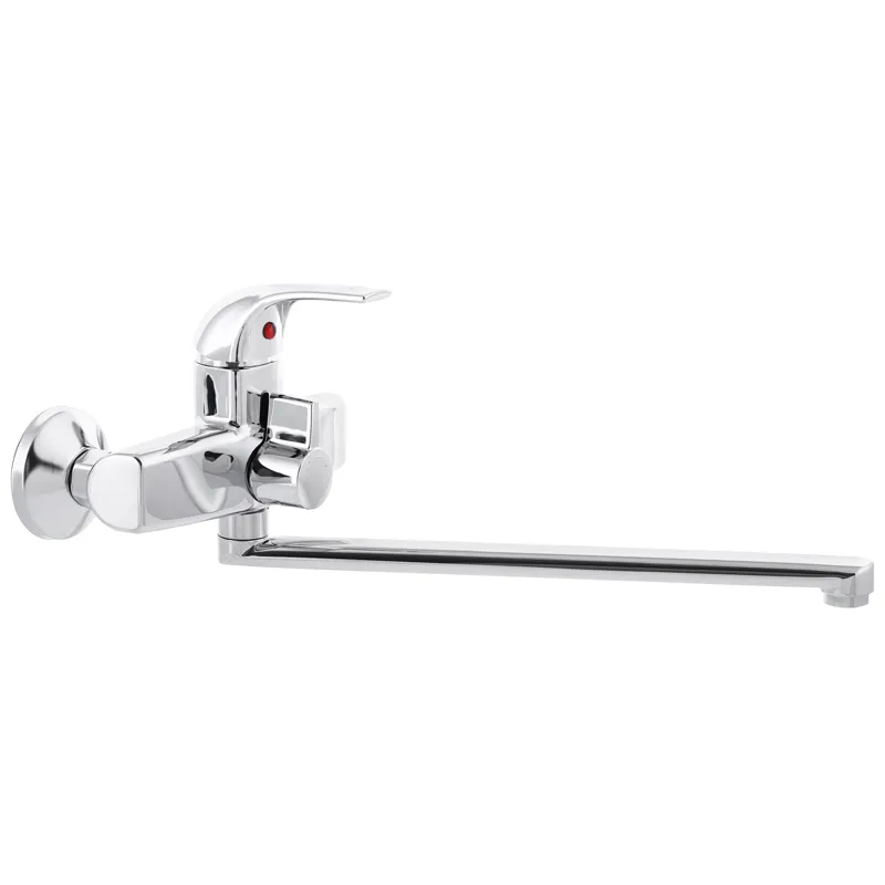 Смеситель для ванны Plamix NIKOS-006 Стальной (PM0586)