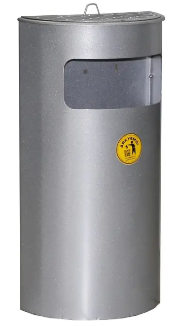 Урна-попільничка навісна Монте-Карло 22 л Чорний