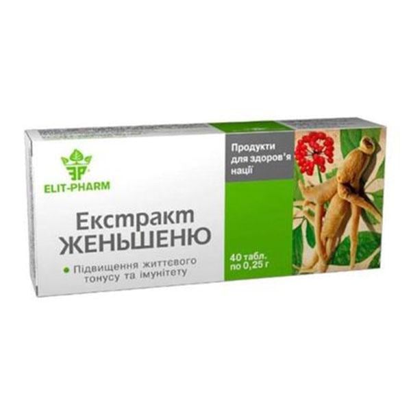 Женьшень Elit-Pharm экстракт 40 табл. (000025323)