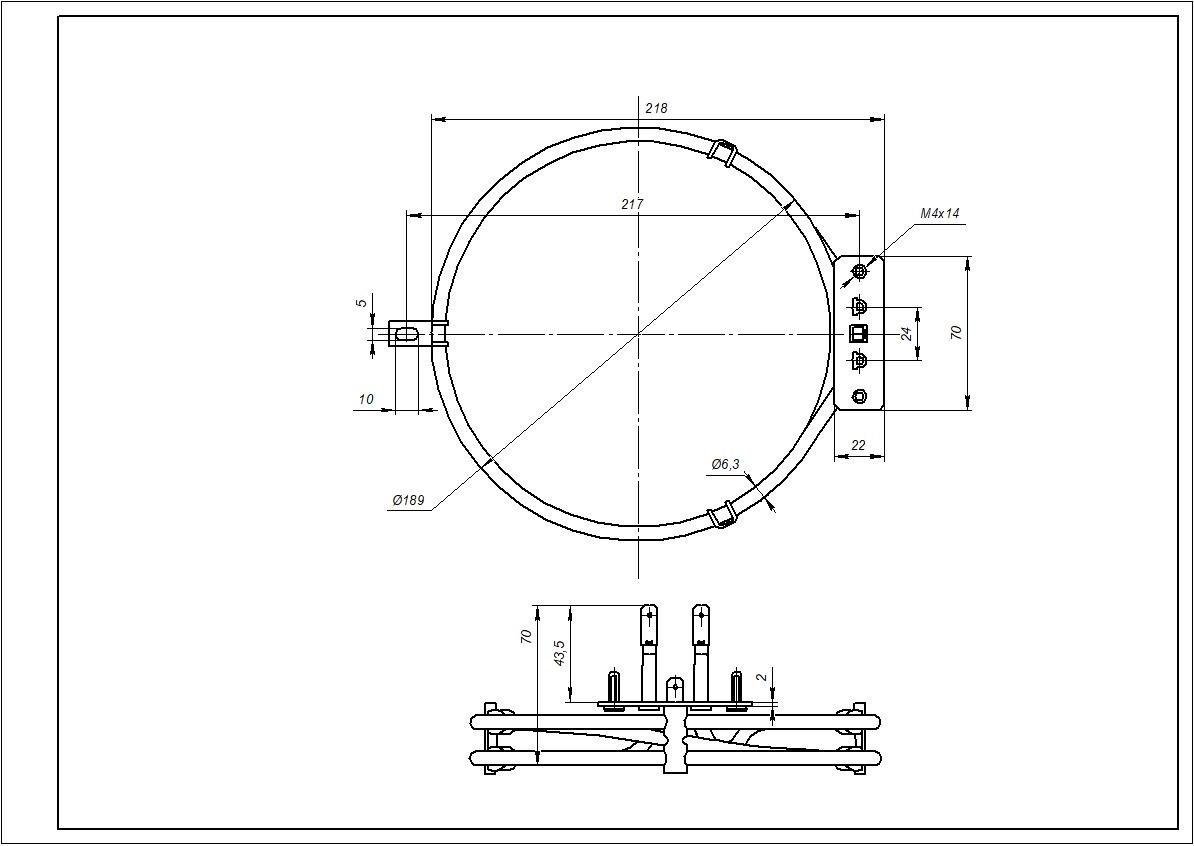 ТЭН конвекции круглый духовки Ardo 524011800 2000W (00000011658) - фото 2 ТЭН конвекции круглый духовки Ardo 524011800 2000W (00000011658) - фото 2