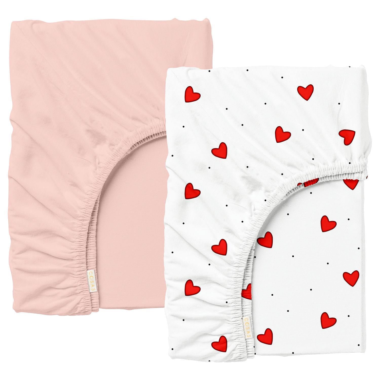 Простынь на резинке Cosas ROSE HEARTS ранфорс 90х200х20 см 2 шт. (4822052398425)