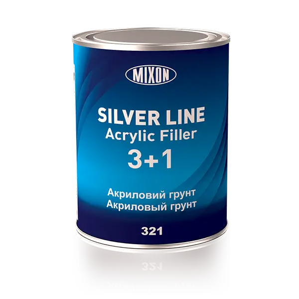 Грунтовка Mixon Silver Line 3+1 автомобильная/акриловая Желтый