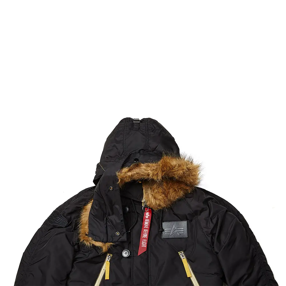 Куртка аляска Alpha Industries N-3B Inclement Parka 3XL Black (MJN44512C1B3XL) - фото 5