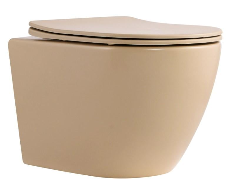 Унитаз подвесной Qtap Robin Ultra Quiet с сиденьем Slim Duroplast/Soft-close/Quick relase (QT13332381АSSB)