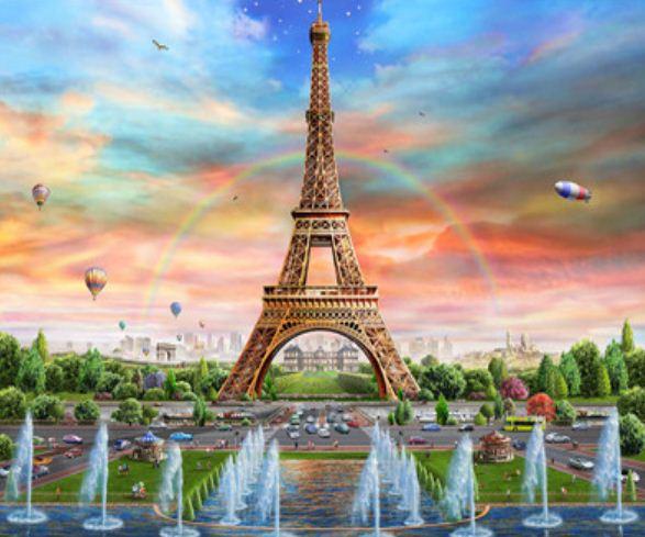 Картина по номерам Josef Otten Города Эйфелева башня 40х50 см в термопакете (5257Y_O-mt)