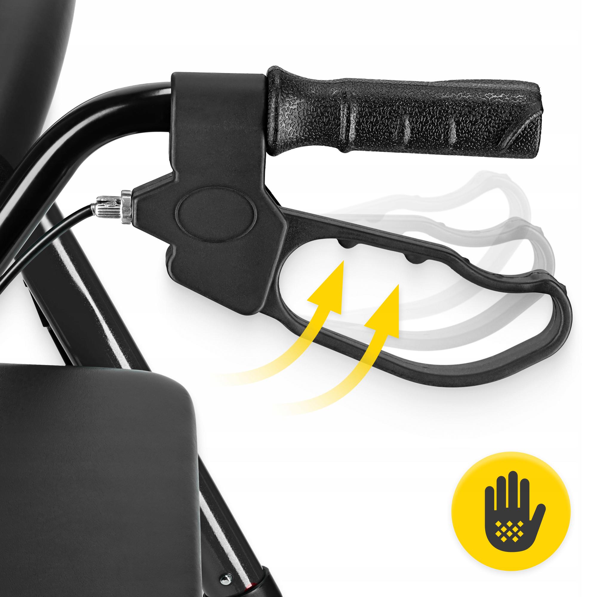 Роллер для ходьбы 4fizjo складной с сумкой Black (P-5905973406475) - фото 6