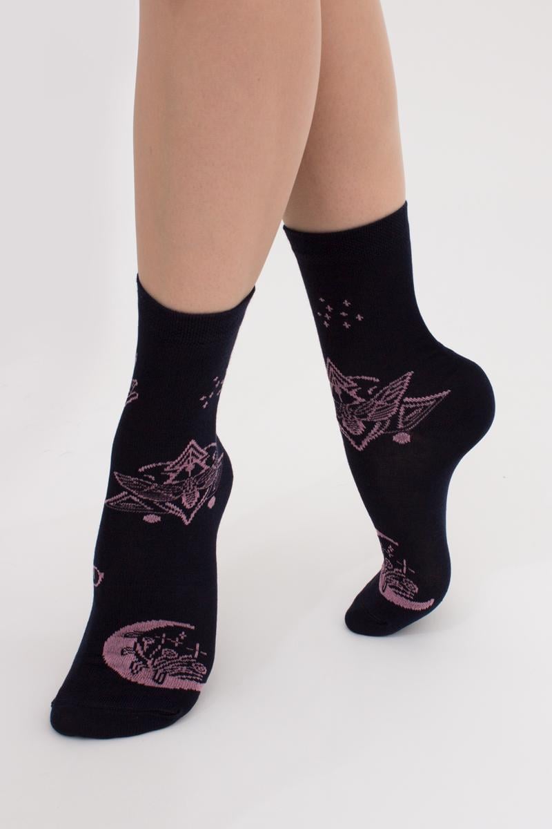 Шкарпетки жіночі бавовняні Giulia WS3 BOHO 007 Бохо р. 36-40 Navy (4823116901087)