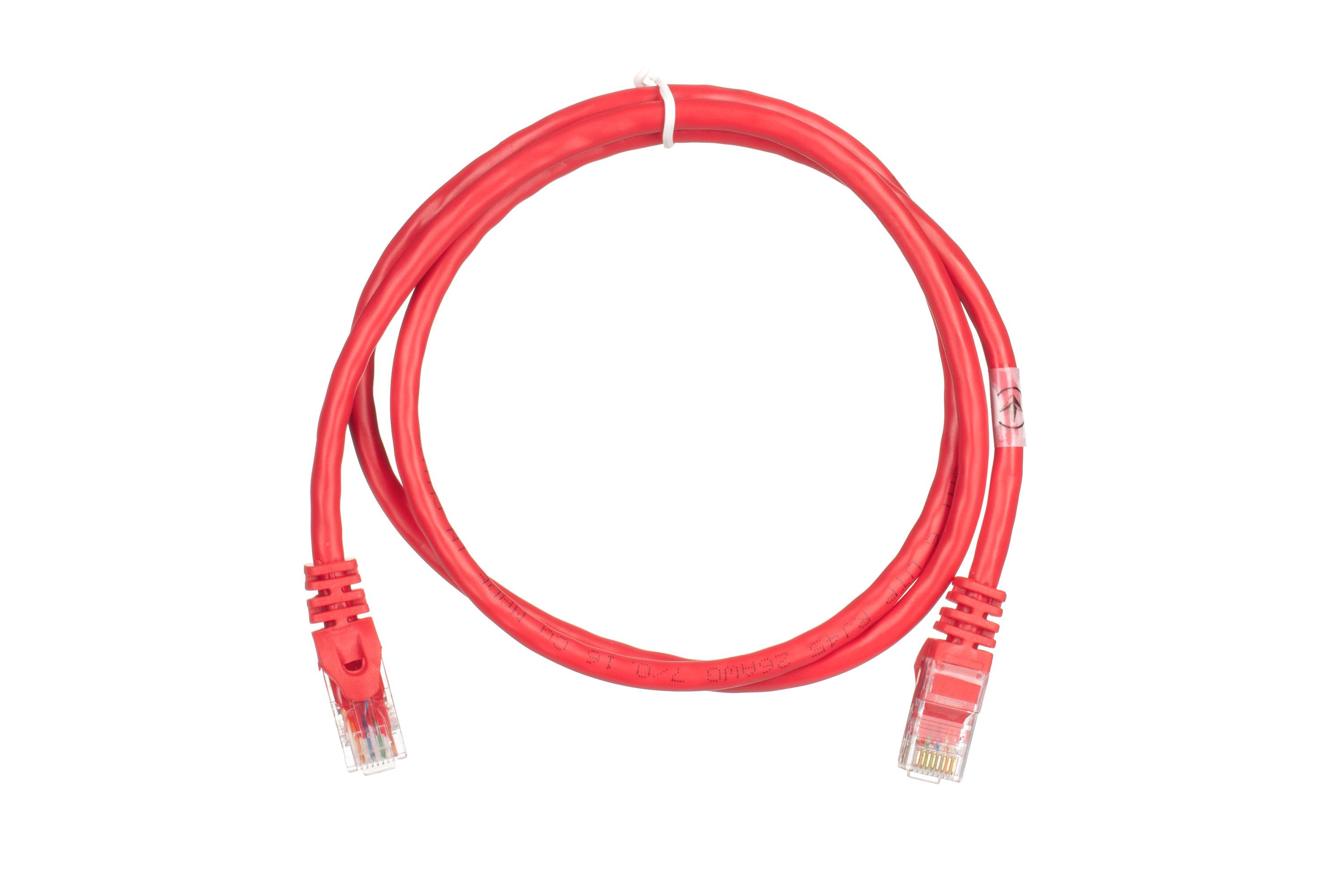 Патч-корд 2E Cat 6 26AWG 1 м з екранованою крученою парою UTP Червоний (2E-PC6COP-100RD) - фото 1