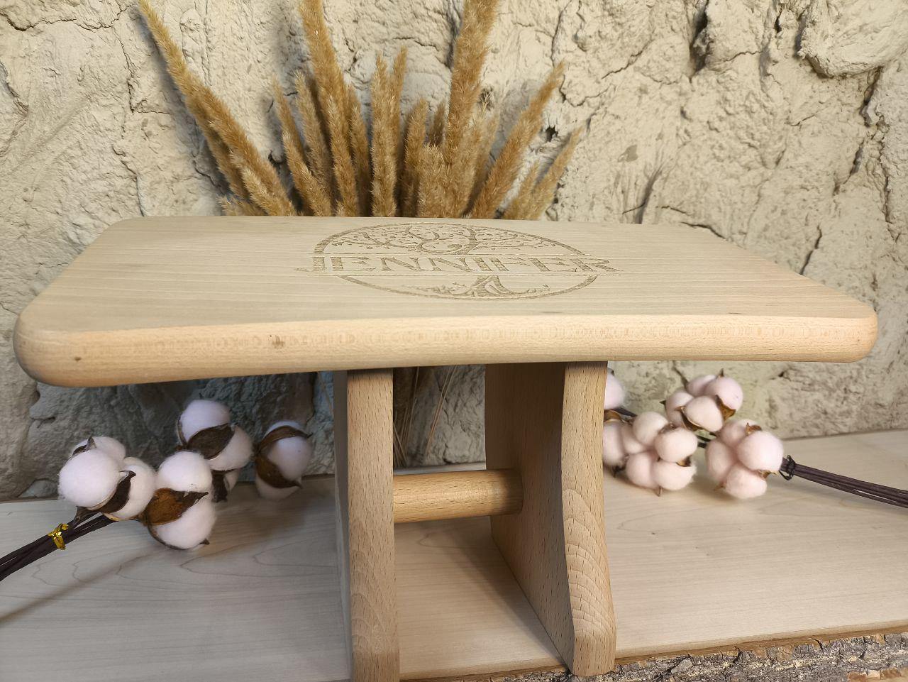 Скамейка для медитации эргономичная Kharkivwoodcraft натуральное дерево 450х200 мм (30477117)