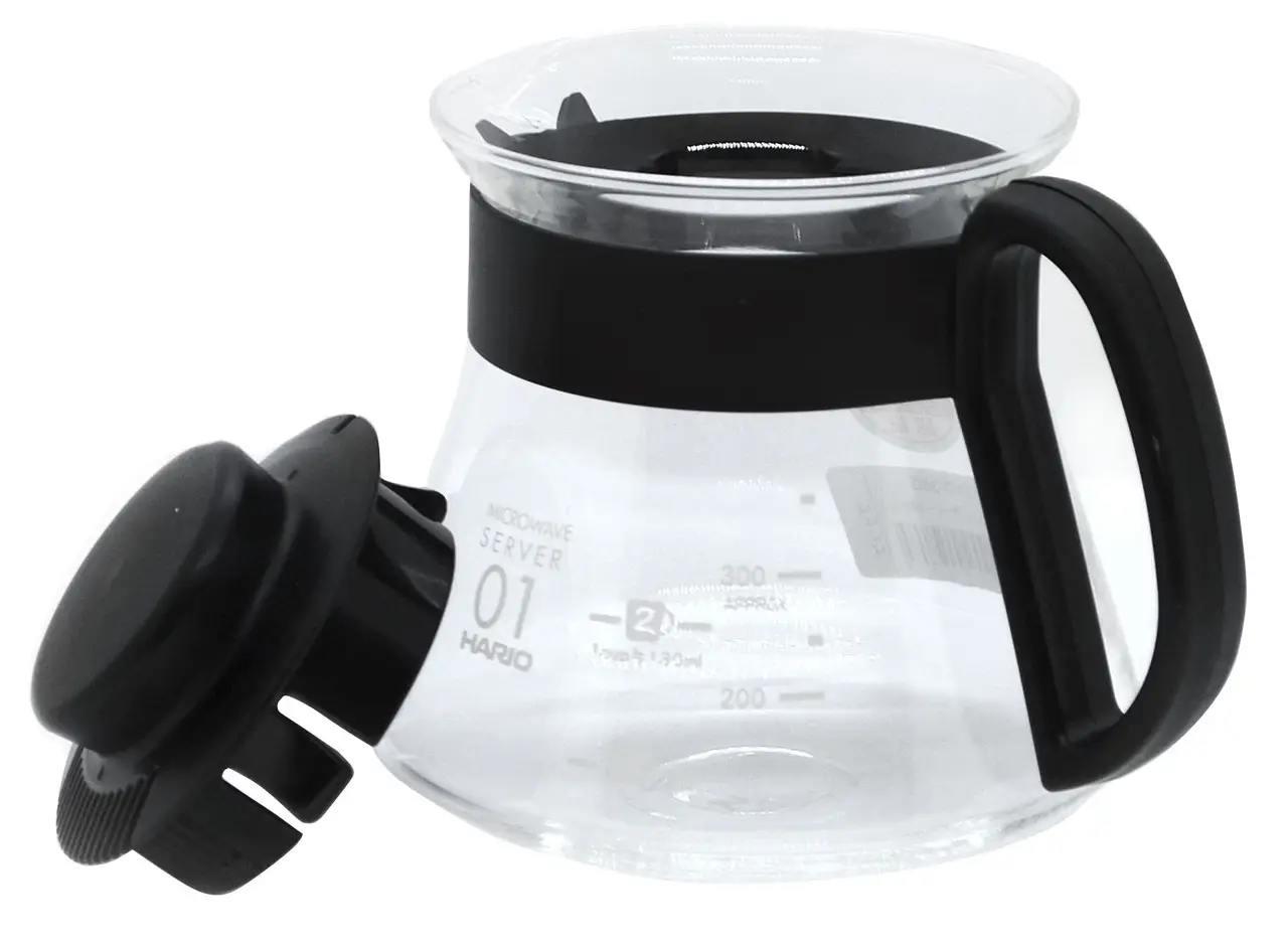 Декантер для заваривания кофе стеклянный Hario Range Server XVD-36B 360 мл (XVD-36B) - фото 2 Декантер для заваривания кофе стеклянный Hario Range Server XVD-36B 360 мл (XVD-36B) - фото 2