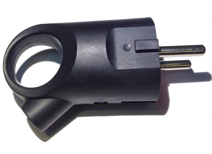 Електровилка каучукова пряма з кільцем і заземленням Neomax NX2002