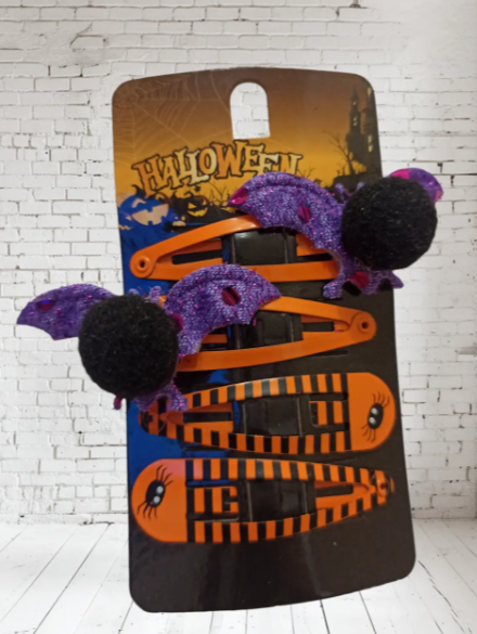 Заколки на Хелловін Кажани One size Різнокольоровий (703093) - фото 3 Заколки на Хелловін Кажани One size Різнокольоровий (703093) - фото 3