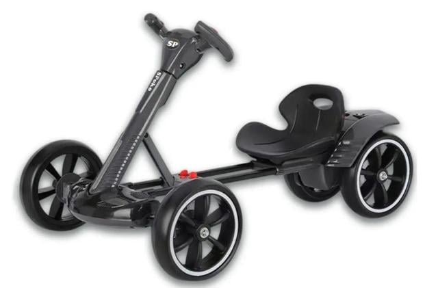 Детский электрокарт SPOKO SP-V17 6V4,5 с пультом управления Черный (31801059)