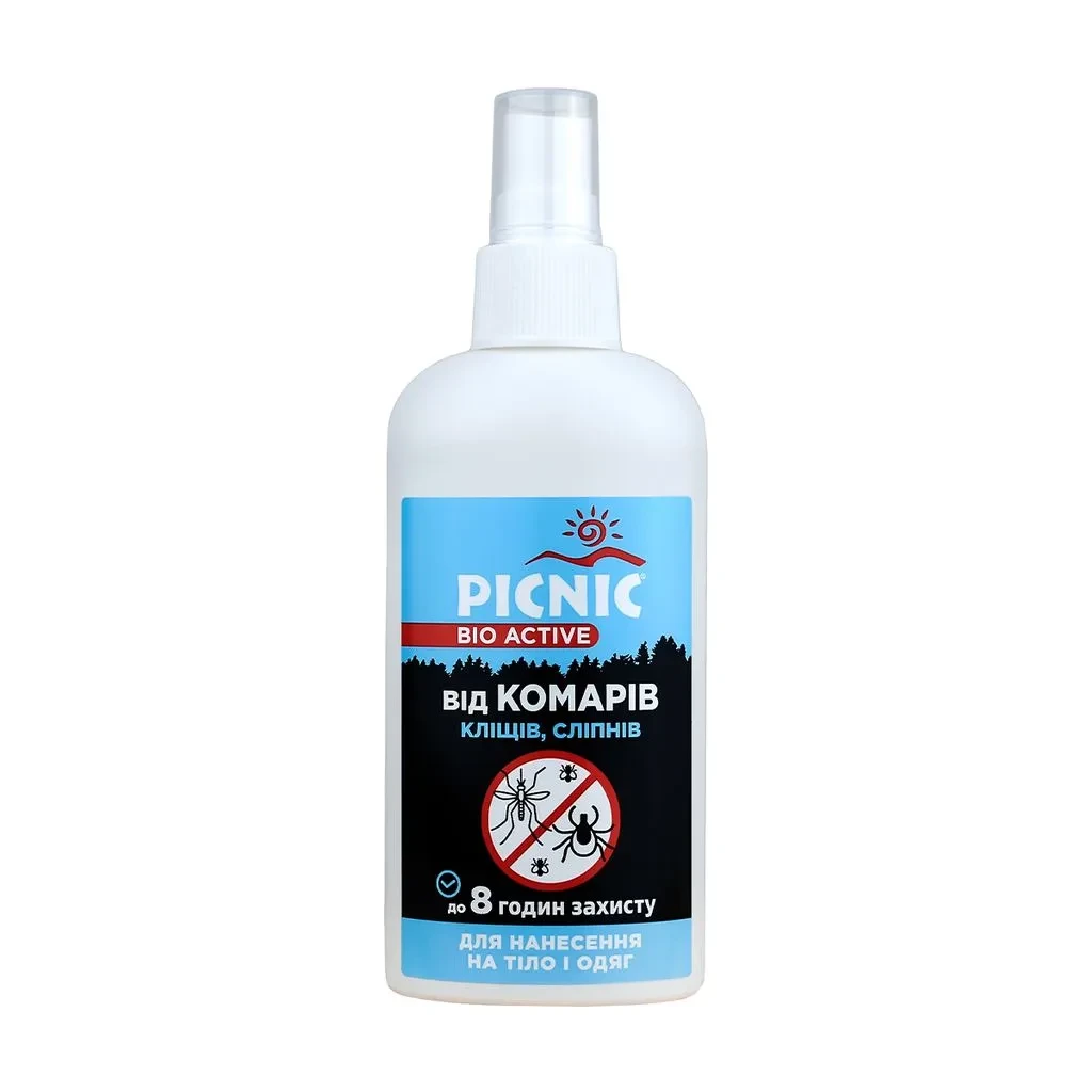 Лосьон Picnic Bio Active от комаров и клещей 100 мл (000006941)