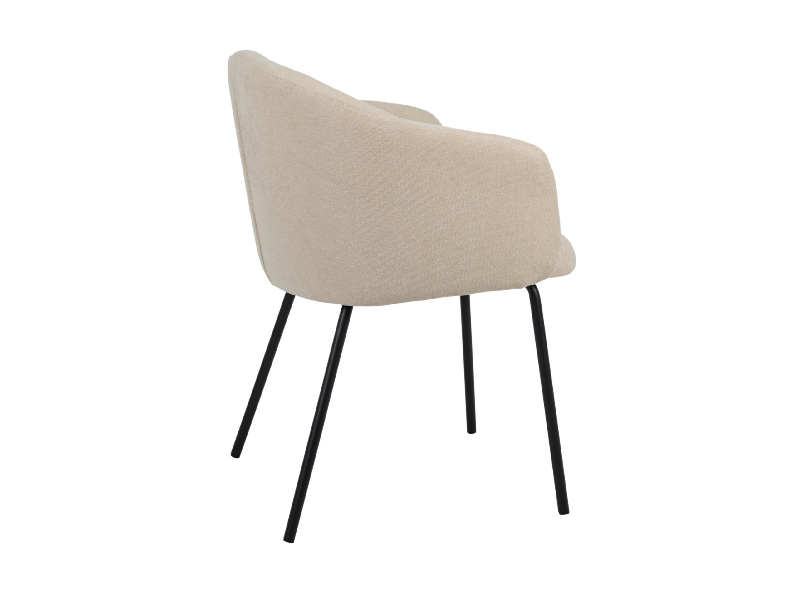 Стілець обідній Vetro Mebel Кокосове молоко/Чорний (M-242) - фото 3 Стілець обідній Vetro Mebel Кокосове молоко/Чорний (M-242) - фото 3