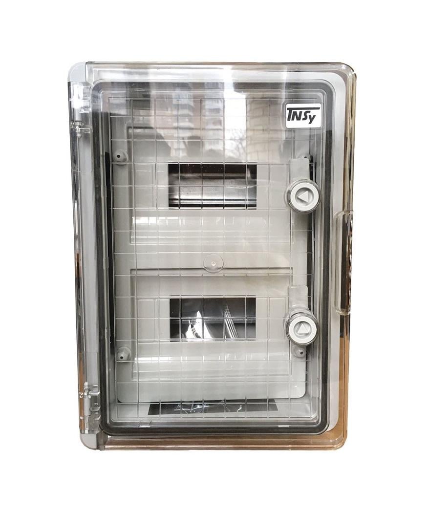 Корпус пластиковий TechnoSystems ЩРН-П-16 PRO прозорі дверцята ABS IP65 8х2 250х350х150 мм (TNSy5505310)