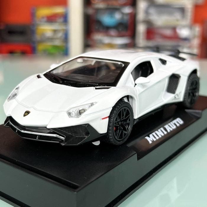 Игрушечная машинка MiniAuto Lamborghini Aventador SVJ 1:32 металлическая (32016C) - фото 2