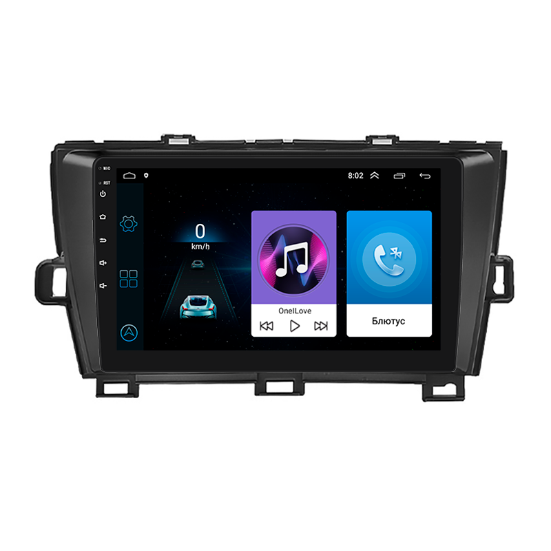Автомагнитола штатная Lesko для TOYOta Prius III рестайлинг XW30 2011-2015 9" 1/16Gb Wi-Fi GPS Base MOB