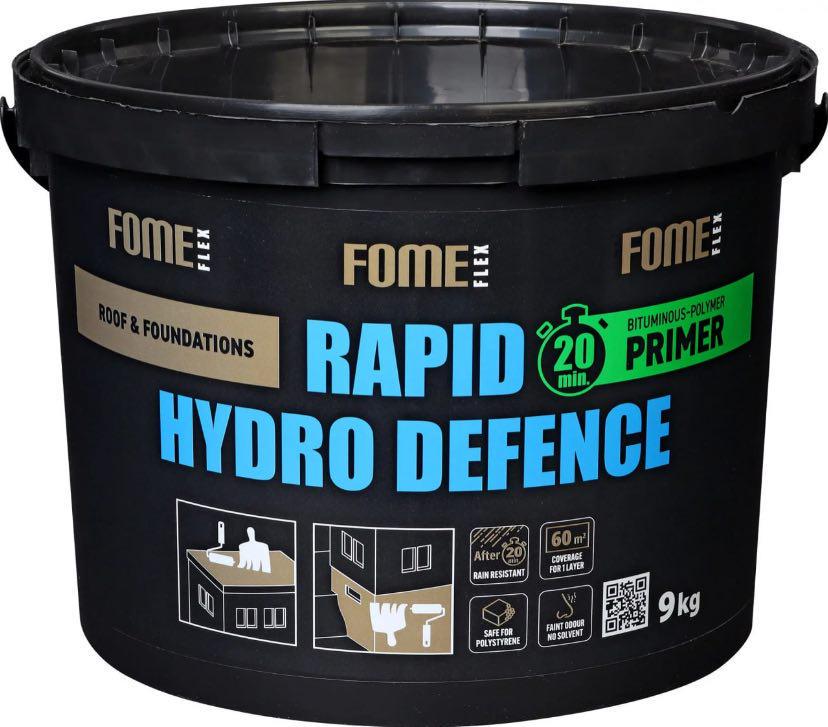 Гідроізоляція праймер полімерно-бітумна емульсія Fome Flex Rapid Hydro Defence Primer 9 кг (01-4-2-047) Гідроізоляція праймер полімерно-бітумна емульсія Fome Flex Rapid Hydro Defence Primer 9 кг (01-4-2-047)