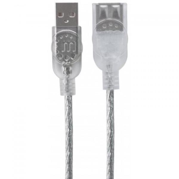 Кабель подовжувач Manhattan USB 2.0 AM-AF 1,8 м (766623352512)