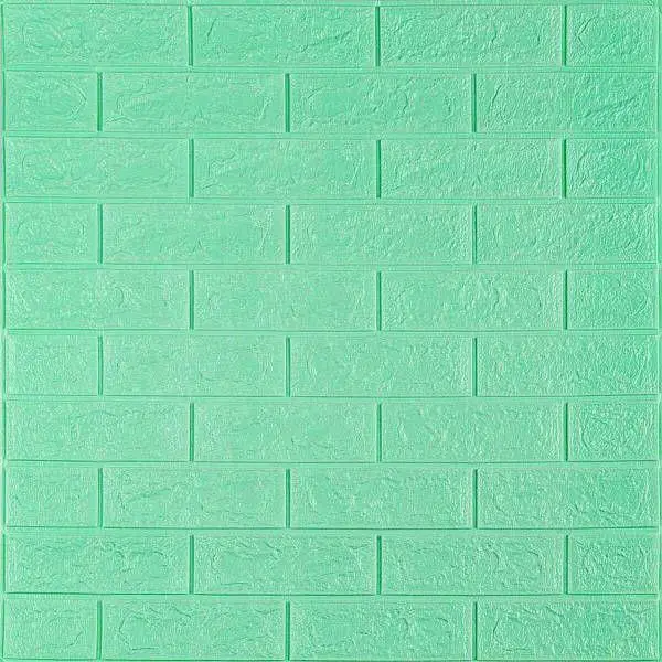 3D-панель декоративна самоклеюча під цеглу 700x770x3 мм М'ятний (BN3-022) - фото 1