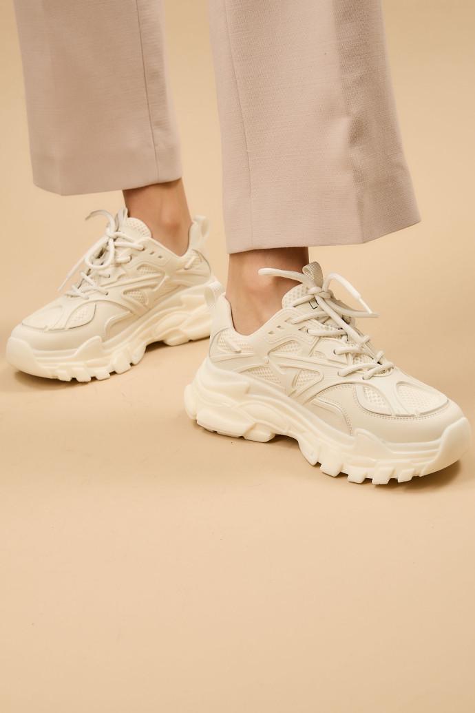 Кроссовки женские демисезонные LONZA р. 40 Бежевый (198735) - фото 2 Кроссовки женские демисезонные LONZA р. 40 Бежевый (198735) - фото 2