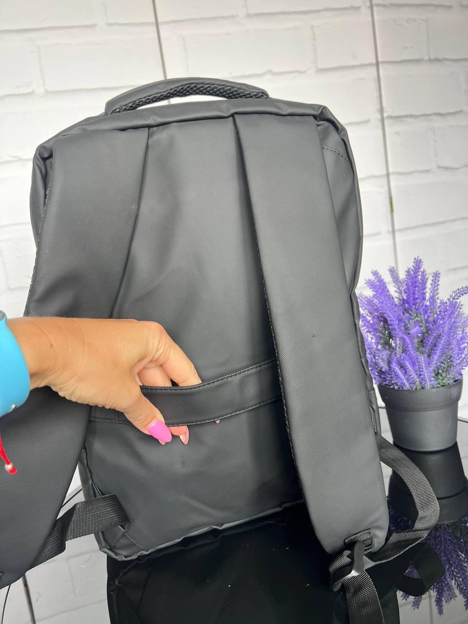 Рюкзак городской качественный вместительный на каждый день Черный - фото 10
