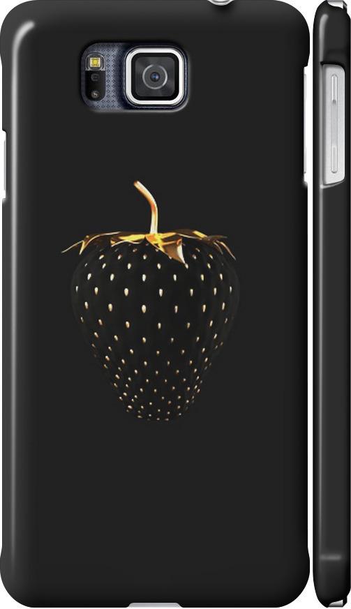 Чехол на Samsung Galaxy Alpha G850F Черная клубника (3585m-65-42517)