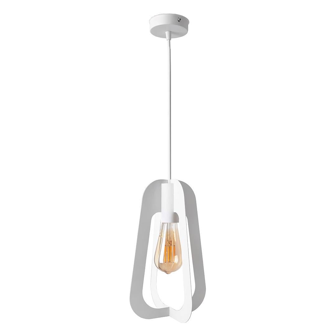 Светильник подвесной MSK ELECTRIC Catania NL 3019 WH в стиле лофт под лампу Е27 Белый (87262)