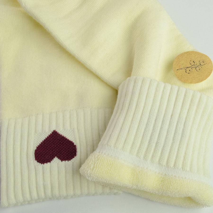 Носки теплые женские GM Textile классические с сердечками высокие р. 36-41 Ванильный (gm-socks-g-5w-vanila) - фото 4