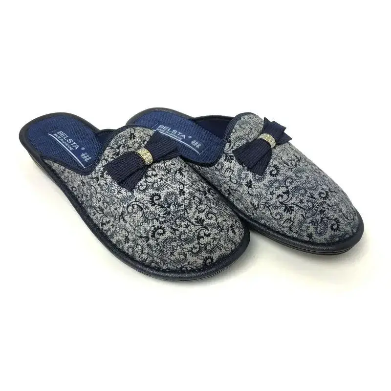 Тапочки домашние БЕЛСТА женские поперечный бант 25-25,5 см р. 40 Синий (1-87-40)