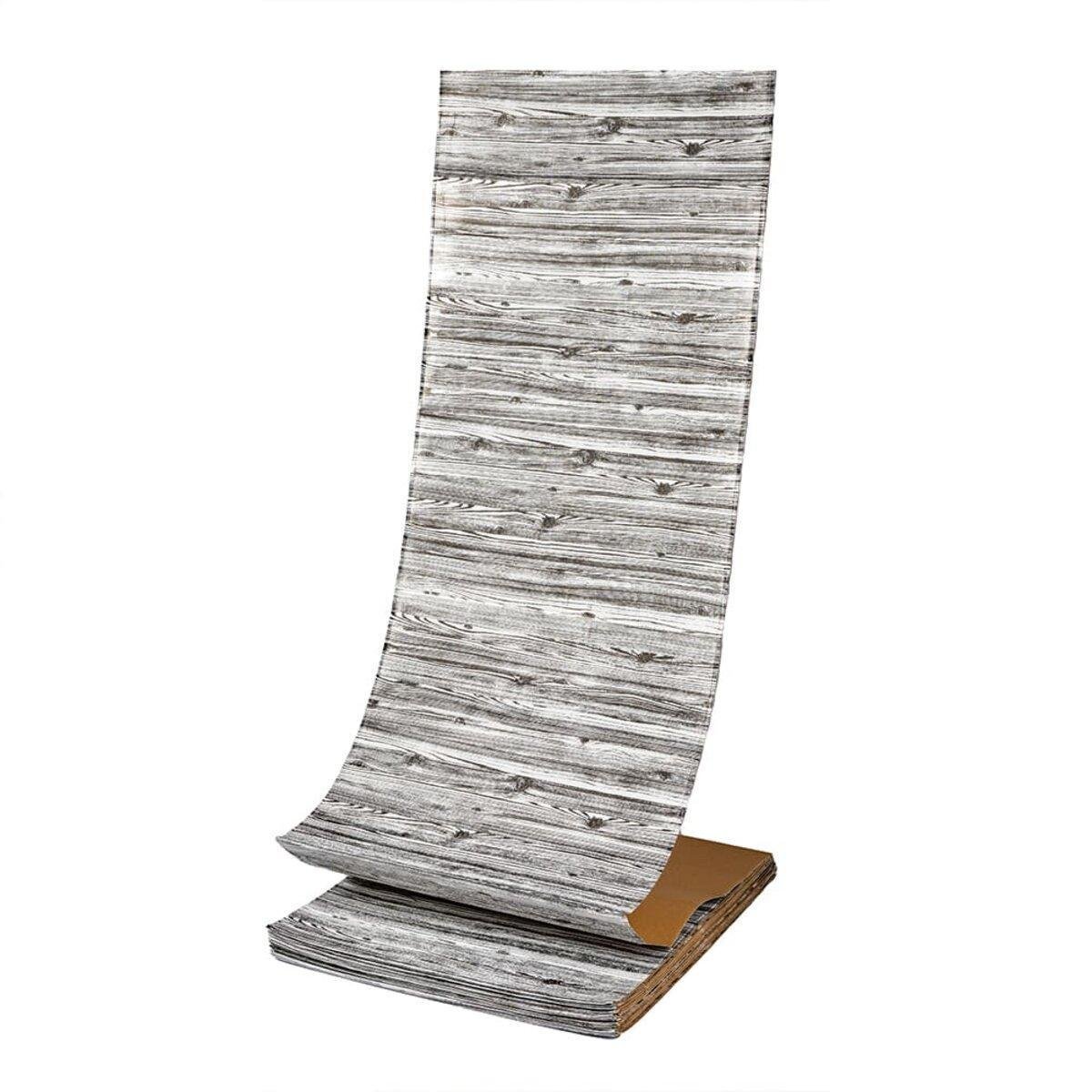 3D-панель самоклеящаяся Sticker Wall Зебра под дерево 19600x700x3 мм (3DPanda-1475)