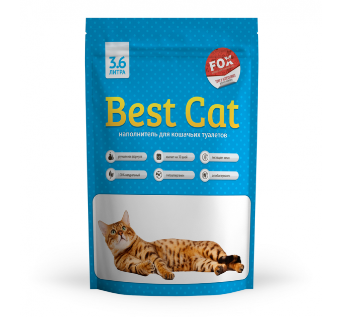 Гигиенический силикагелевый наполнитель BEST CАТ Blue для туалета кошек 3,6 л Гигиенический силикагелевый наполнитель BEST CАТ Blue для туалета кошек 3,6 л