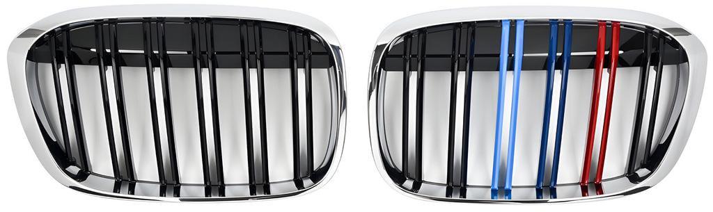 Решетка радиатора GBT для BMW X1 M-Look F-48 2015-2022 гг. пластик Черный (27668961) Решетка радиатора GBT для BMW X1 M-Look F-48 2015-2022 гг. пластик Черный (27668961)