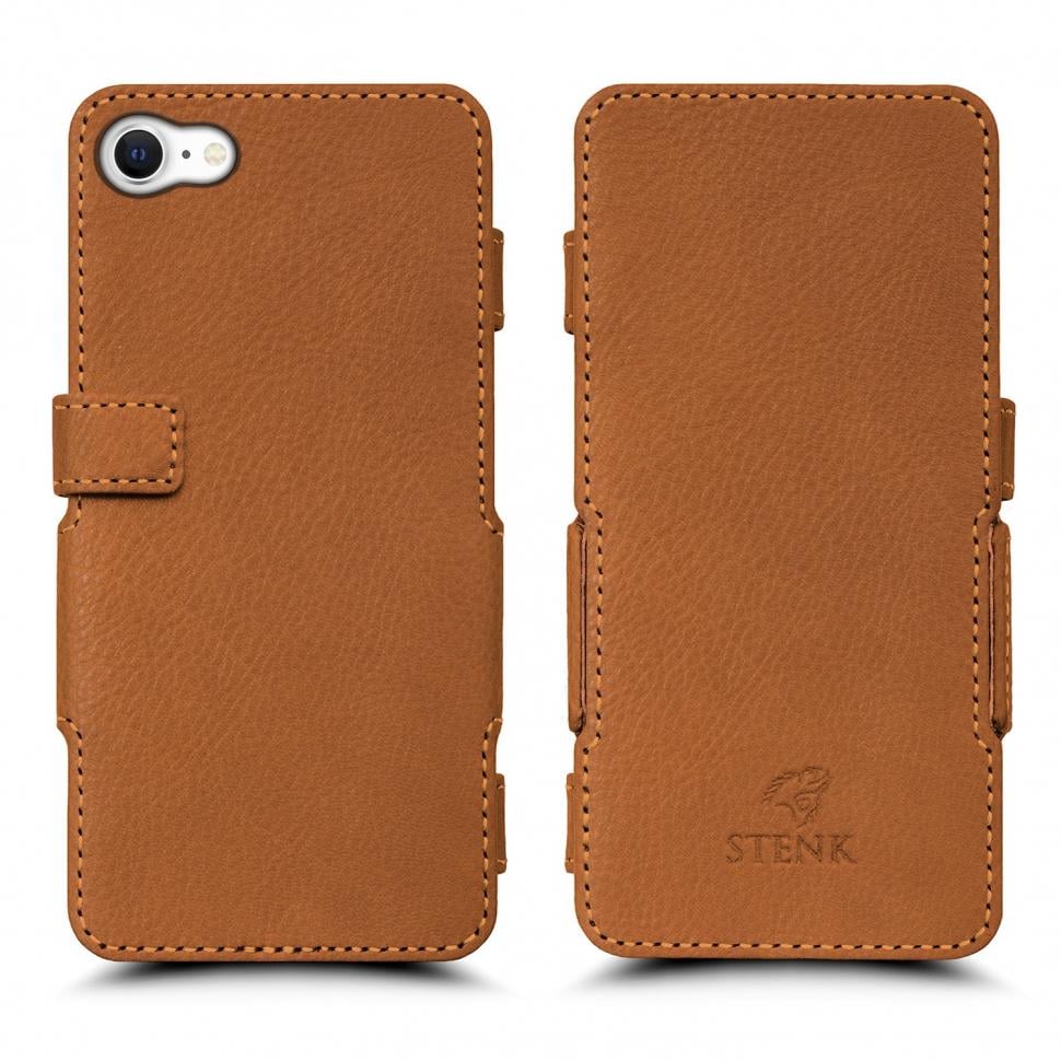 Чехол книжка Stenk Prime для Apple iPhone SE (2020) Camel (65413)