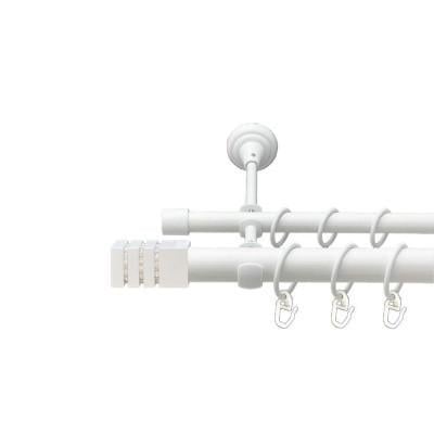 Карниз трубчатый двухрядный Orvit Ацтека 25/19 мм 240 см Арктик (009-2544)
