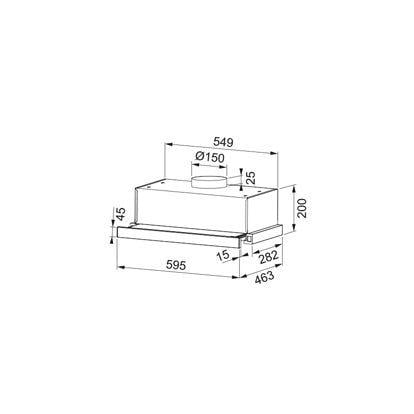 Вытяжка Faber TLSC X A60 2LS (305.0569.214) - фото 8