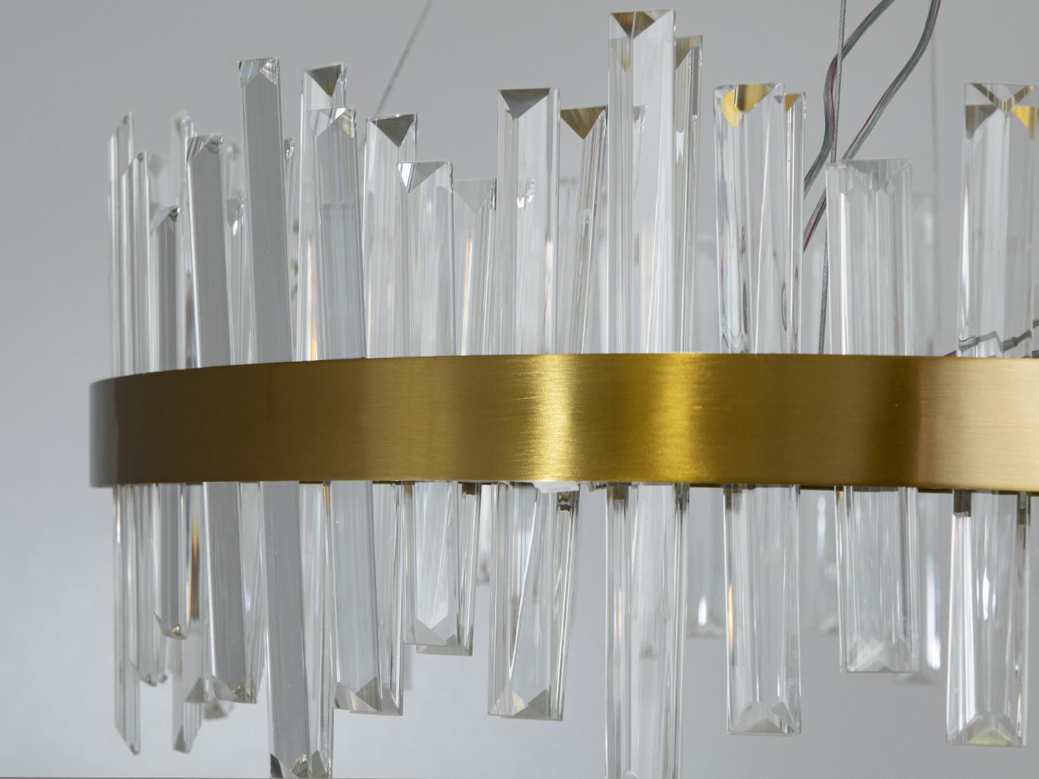 Люстра хрустальная LED 135 Вт 58 см Бронзовый (836/600BR) - фото 6