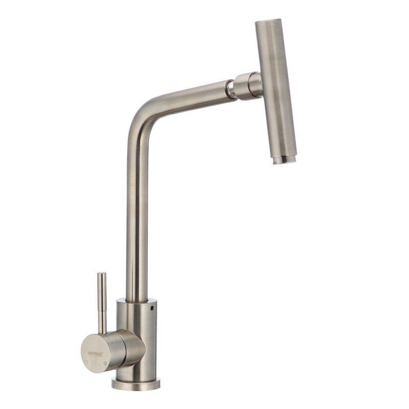 Смеситель для кухни MIXXUS SUS SS2813 с гибким изливом Сатин (64089)