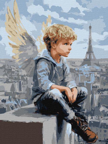 Картина за номерами Ideyka Хлопчик-янгол 30x40 см (Id-KHO8684)