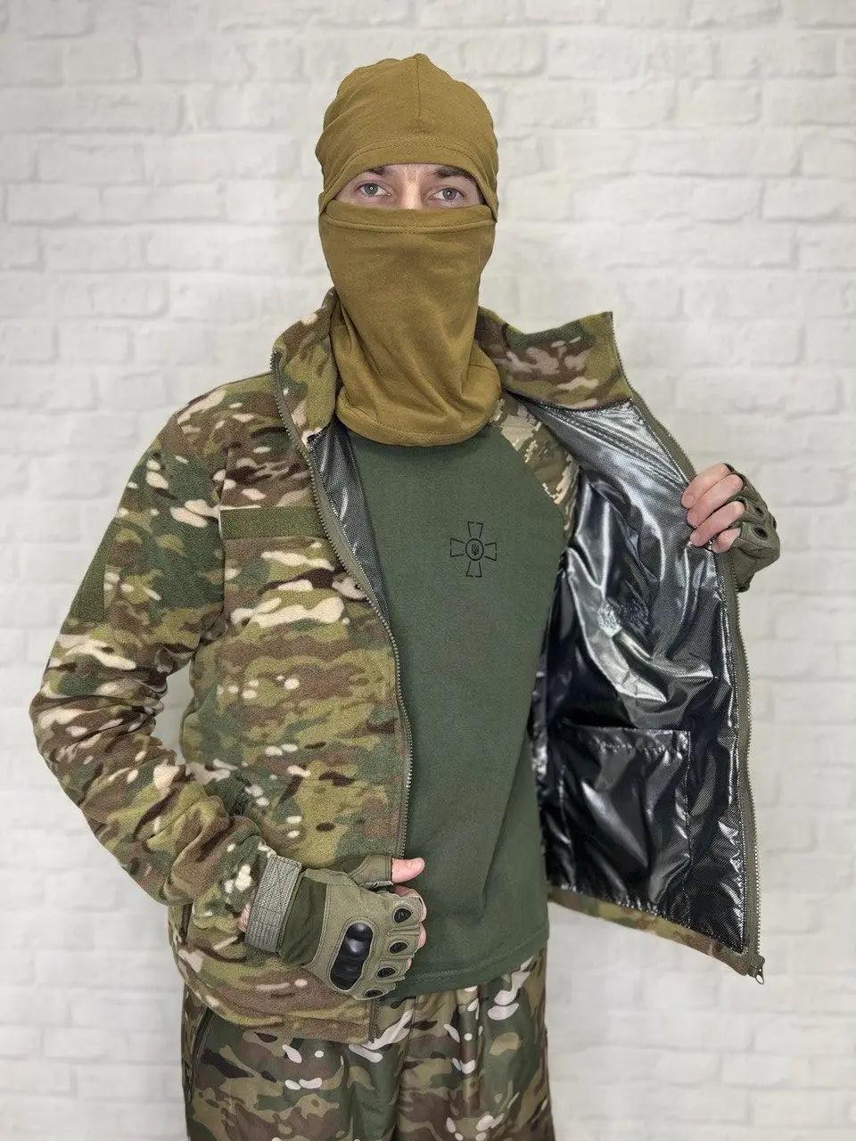 Кофта з підігрівом від повербанку та термо-підкладкою Omni Heat р. 48 М Мультикам