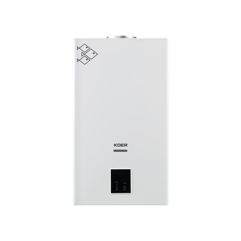 Газовая колонка KOER KWH.G0210 WHITE дымоходная с модуляцией 10 л/мин Белый (KR5556)