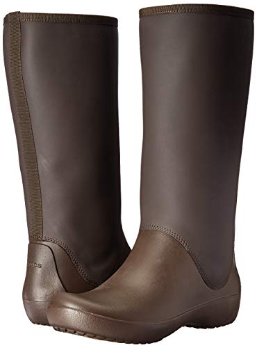 Чоботи жіночі гумові Crocs Rainfloe Tall Boot р. 37-38 Коричневі (8715) Чоботи жіночі гумові Crocs Rainfloe Tall Boot р. 37-38 Коричневі (8715)