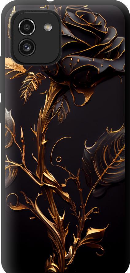Чехол на Samsung Galaxy A03 A035F Роза 3 (5552b-2499-42517) Чехол на Samsung Galaxy A03 A035F Роза 3 (5552b-2499-42517)