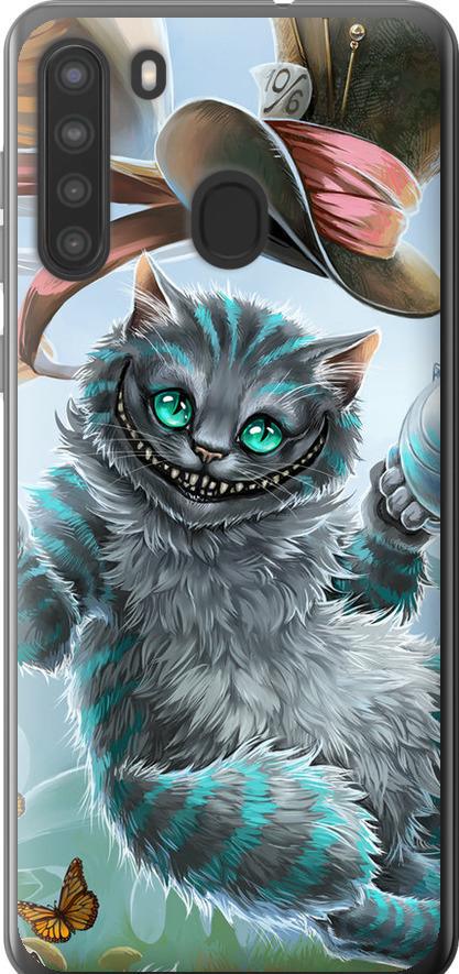 Чехол на Samsung Galaxy A21 Чеширский кот 2 (3993u-1841-42517)