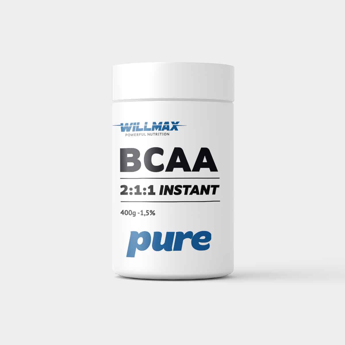 Аминокислоты BCAA Бсаа Willmax BCAA 2:1:1 Instant 400 г Без вкуса (7110)